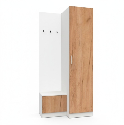 Набор мебели для прихожей "Марсель-150" МР 01-150 В2160 Ш1000 Г580 (ЛДСП Дуб крафт золотой) Набор мебели для прихожей "Марсель-150" МР 01-150 В2160 Ш1000 Г580 (ЛДСП Дуб крафт золотой)